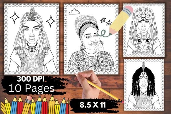 African Black Women Coloring Pages Graphics & Design Review