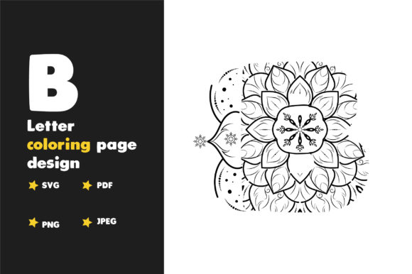 B Letter Coloring Page: Graphics & Coloring Pages Amp Review
