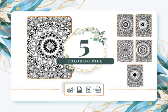 Coloring Pages Bundle KDP Pack 200: Embroidery Design Review
