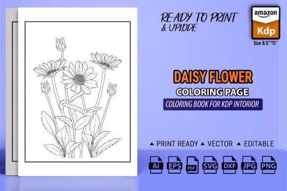 Daisy Flower Coloring Page Books: Graphics & Amp Review