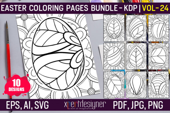 Evaluating Easter Coloring Pages Vol 24 for Creative Businesses
