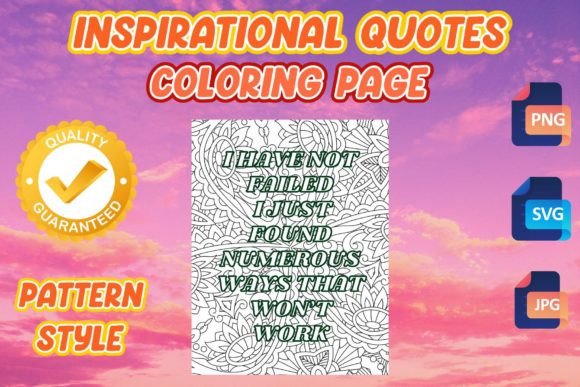 Inspirational Quotes Pattern Coloring Pages Amp Graphics