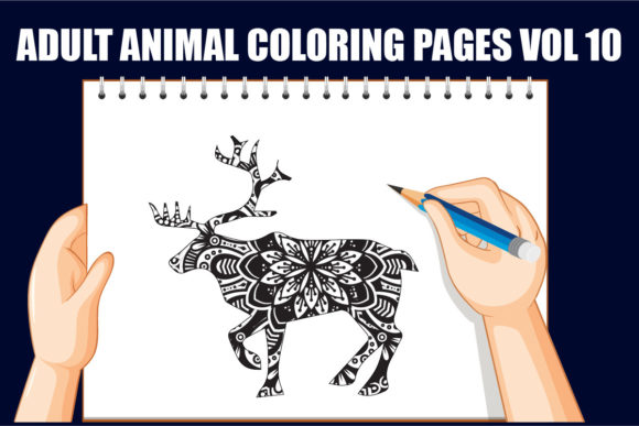 Mandala Animal Coloring Book 25 Graphics & Coloring Pages Amp