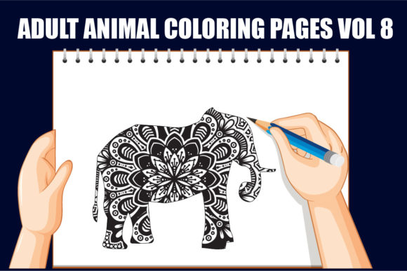 Mandala Animal KDP Vol23: Graphics & Coloring Pages Amp
