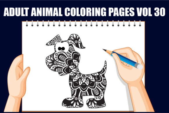 Mandala Animal KDP Vol30 Graphics: Coloring Pages Amp