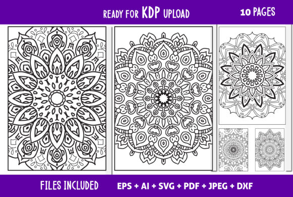 Mandala KDP Interior Graphics & Coloring Pages Amp
